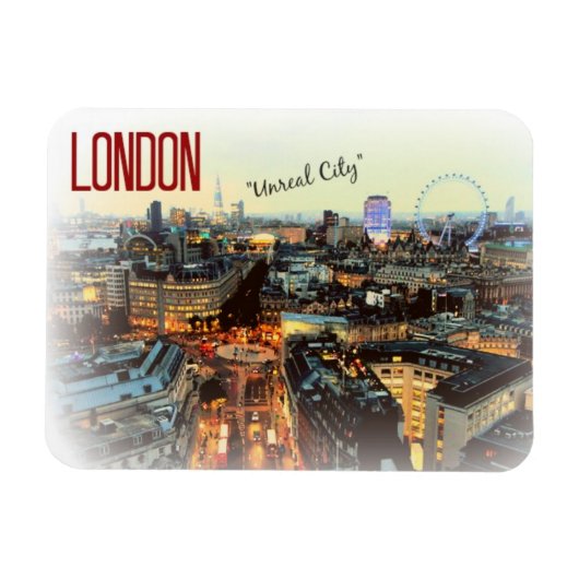 Londen: "Unreal City"—T.S. Eliot magneet (Horizontaal)
