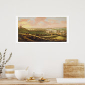 Londen van Greenwich Hill, c.1680 (olie op canvas) Poster (Keuken)