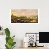 Londen van Greenwich Hill, c.1680 (olie op canvas) Poster (Thuiskantoor)