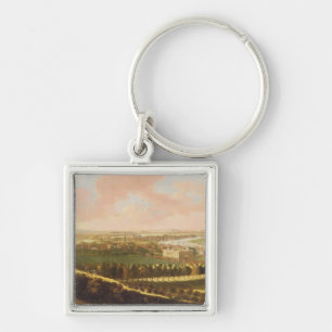 Londen van Greenwich Hill, c.1680 (olie op canvas) Sleutelhanger
