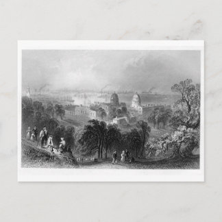 Londen van Greenwich Park 1840 Briefkaart