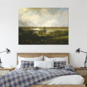 Londen van Greenwich Park door J M W Turner 1809 Canvas Afdruk (Insitu (Slaapkamer))