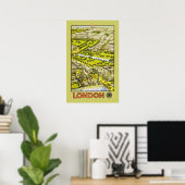 Londen van GWR (grens) Poster (Thuiskantoor)