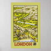 Londen van GWR (grens) Poster (Voorkant)