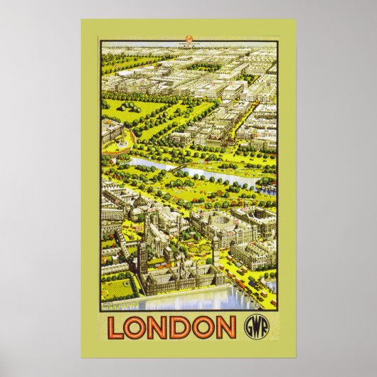 Londen van GWR (grens) Poster (Voorkant)