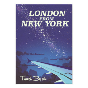 Londen vanuit New York  poster
