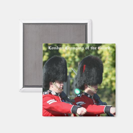 Londen Verandering van de Garde Magneet (Voorkant / Achterkant)