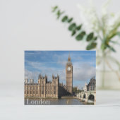 Londen, Verenigd Koninkrijk Big Ben Uitzicht Briefkaart (Staand voorkant)