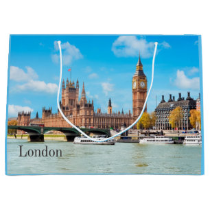 Londen, Verenigd Koninkrijk Big Ben Uitzicht Groot Cadeauzakje