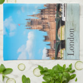 Londen, Verenigd Koninkrijk Big Ben Uitzicht Theedoek (Gevouwen)