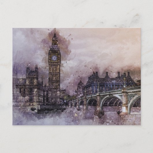 Londen, Verenigd Koninkrijk Briefkaart (Voorkant)