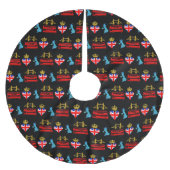 Londen, Verenigd Koninkrijk, British Tourist Icons Kerstboom Rok (Voorkant)