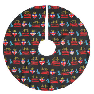 Londen, Verenigd Koninkrijk, British Tourist Icons Kerstboom Rok