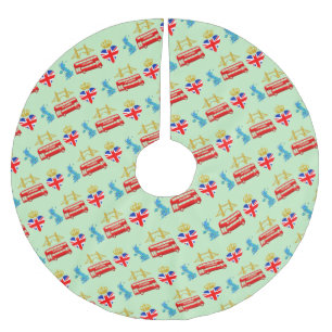 Londen, Verenigd Koninkrijk, British Tourist Icons Kerstboom Rok