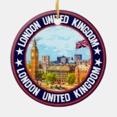 Londen Verenigd Koninkrijk Keramisch Ornament (Achterkant)