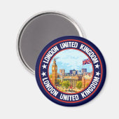 Londen Verenigd Koninkrijk Magneet (Voorkant / Achterkant)
