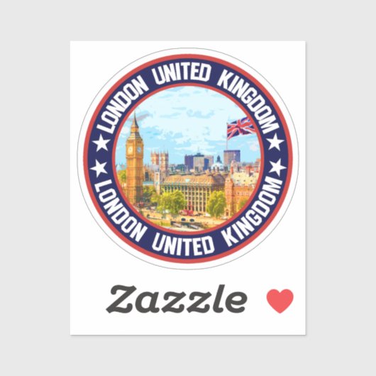Londen Verenigd Koninkrijk Sticker (Vel)