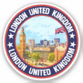 Londen Verenigd Koninkrijk Sticker (Voorkant)