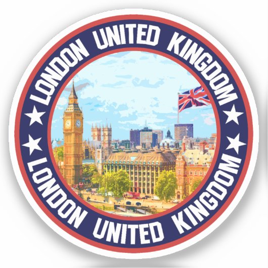 Londen Verenigd Koninkrijk Sticker (Voorkant)