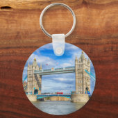 Londen, Verenigd Koninkrijk Tower Bridge River Uit Sleutelhanger (Voorkant)