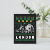 Londen Verenigd Koninkrijk Ugly Christmas Briefkaart (Staand voorkant)