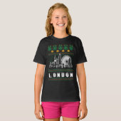Londen Verenigd Koninkrijk Ugly Christmas T-shirt (Voorkant volledig)