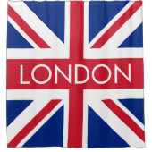 Londen Verenigd Koninkrijk Union Jack Flag Douchegordijn (Voorkant)