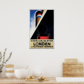Londen -  verzendadvertentie poster (Keuken)