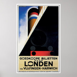 Londen - verzendadvertentie poster