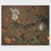 Londen Victoriaans Bloem Cadeaupapier (Vlak)