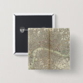 Londen Vierkante Button 5,1 Cm (Voorkant /achterkant)