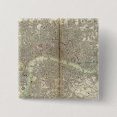 Londen Vierkante Button 5,1 Cm (Voorkant)