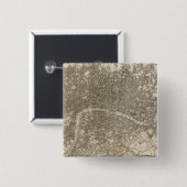 Londen Vierkante Button 5,1 Cm (Voorkant /achterkant)