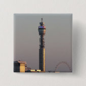 Londen Vierkante Button 5,1 Cm (Voorkant)