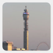 Londen Vierkante Sticker (Voorkant)