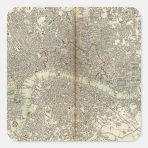 Londen Vierkante Sticker