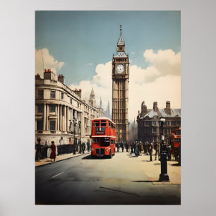 Londen vintage poster