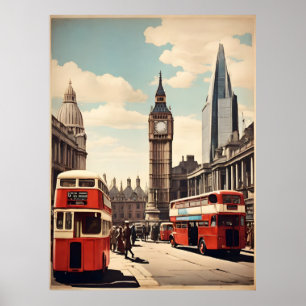 Londen vintage poster
