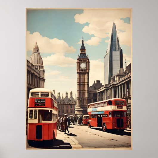 Londen vintage poster (Voorkant)