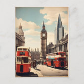 Londen vintage poster briefkaart (Voorkant)