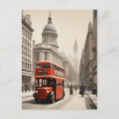 Londen vintage poster briefkaart (Voorkant)