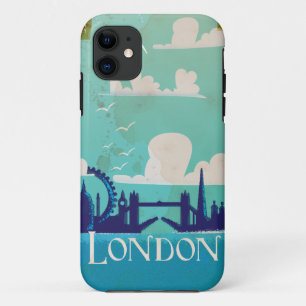 Londen vintage reisposter Case-Mate iPhone case