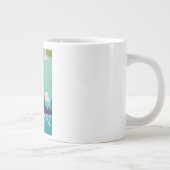 Londen vintage reisposter grote koffiekop (Rechts)