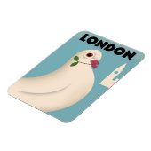 Londen vintage stijl reisposter. magneet (Linkerzijde)