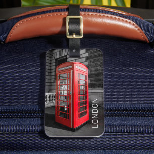 Londen Vintage Telefooncel VK Retro Telefoon Bagagelabel