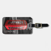 Londen Vintage Telefooncel VK Retro Telefoon Bagagelabel (Voorkant horizontaal)