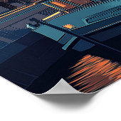 Londen Vintage Travel Poster (Hoek)