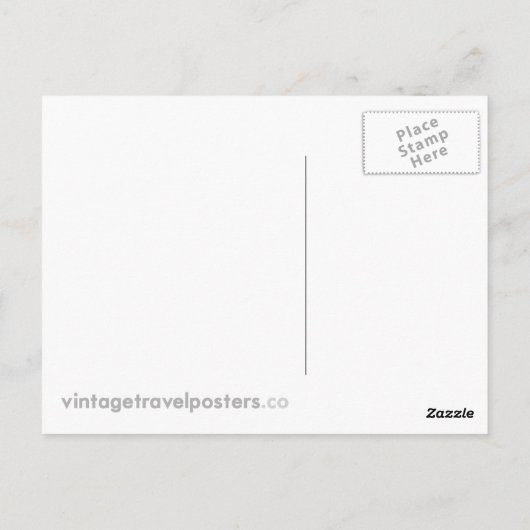 Londen Vintage Travel Poster - Art Briefkaart (Achterkant)