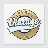 Londen Vintage UK retro logo. (Voorkant)