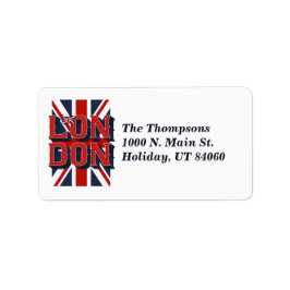 Londen Vlag / Mailing Labels